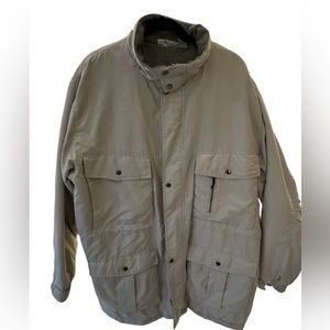 2XL‎ Tall Boulder Creek Fleece-Lined Parka White/creme W/O Hood,  +6 Pockets